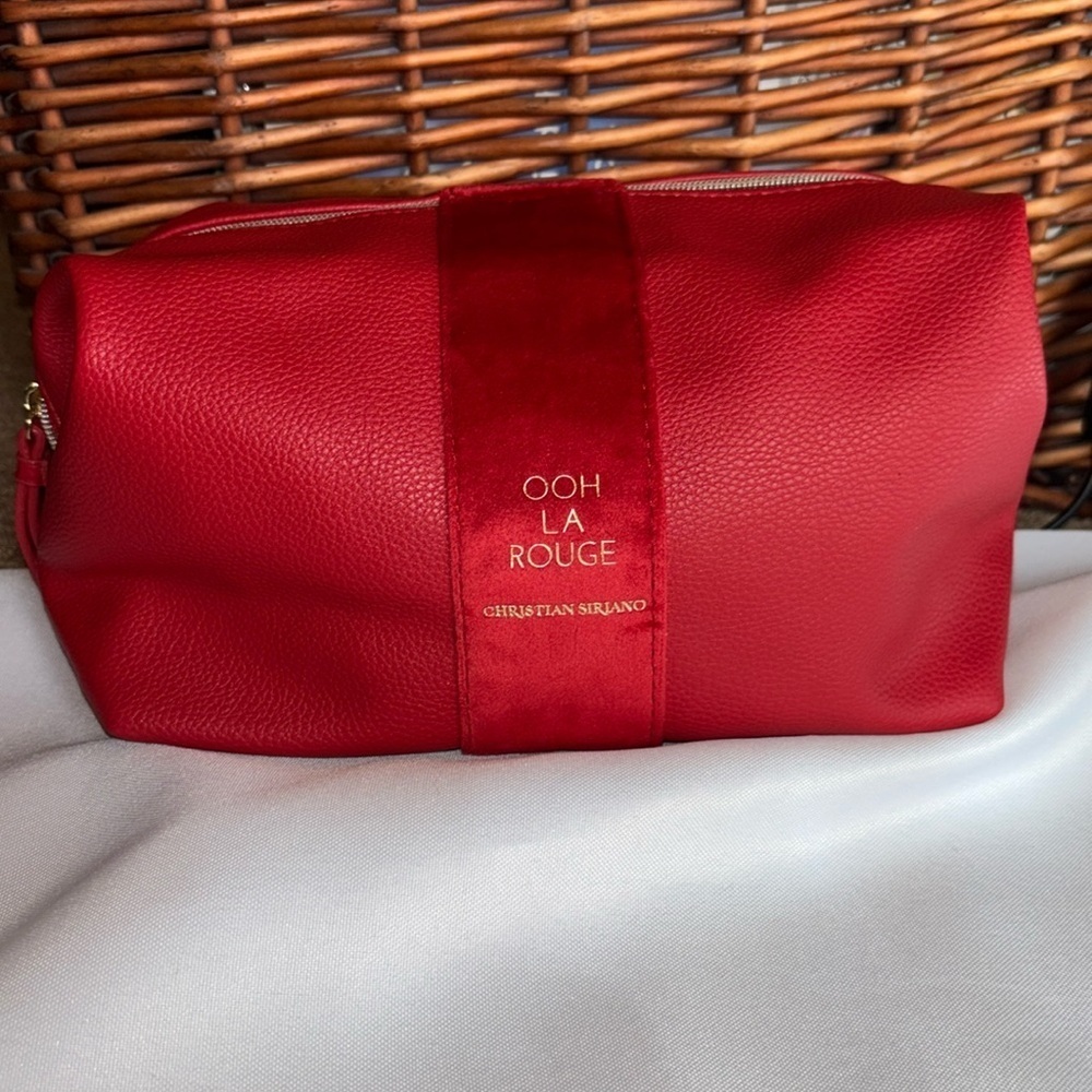 Christian Siriano Ooh La Rouge Beauty Makeup Pouch Cosmetic Bag